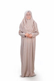 Islamische Gebetskleidung Frauen mit Tasche- Hijab Kleid - Namaz Elbise -2 tlg.